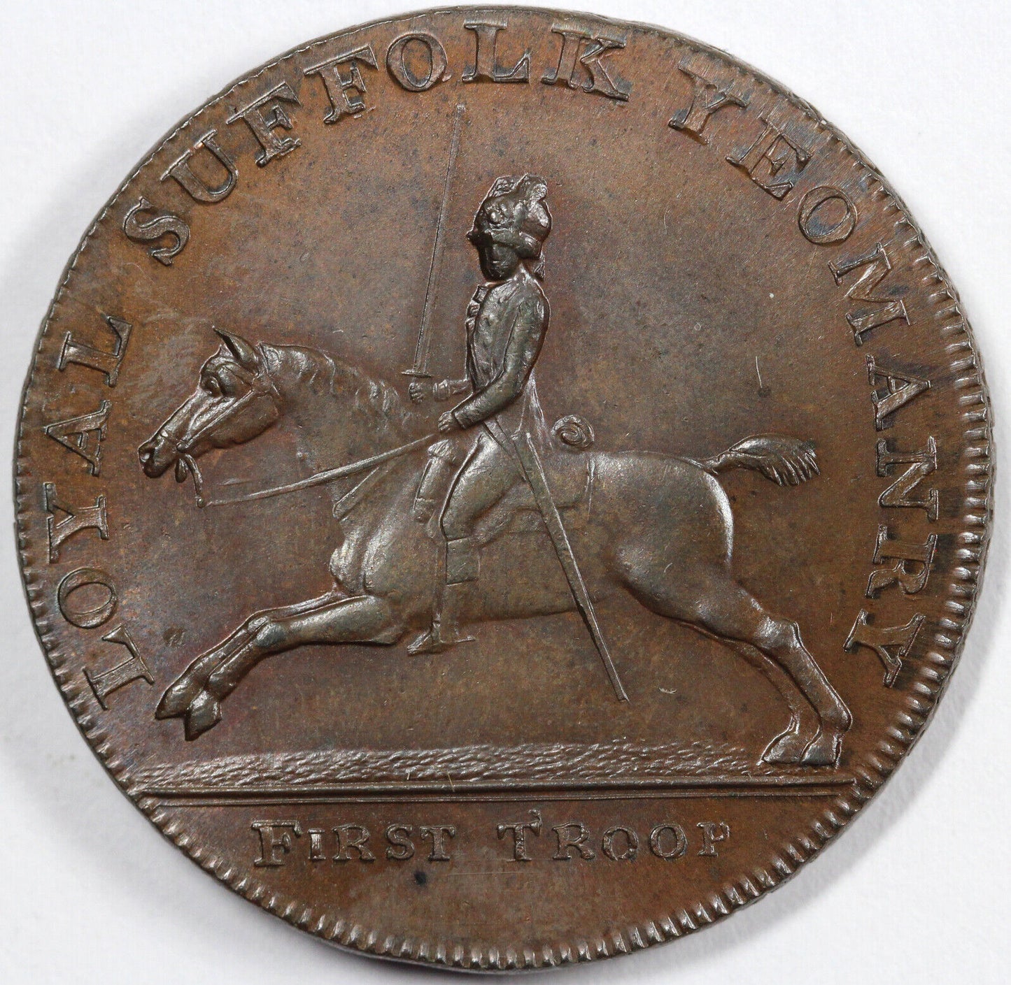 1794 D&H-19 Suffolk Blything Hun Dred Conder Token Half Penny