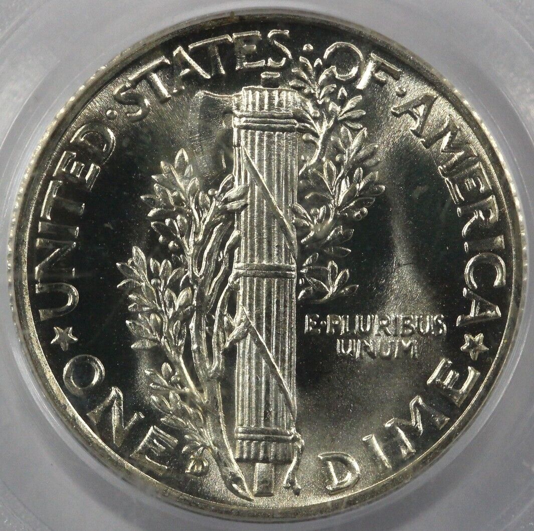 1938-D 10c Mercury Dime PCGS MS 66 FB