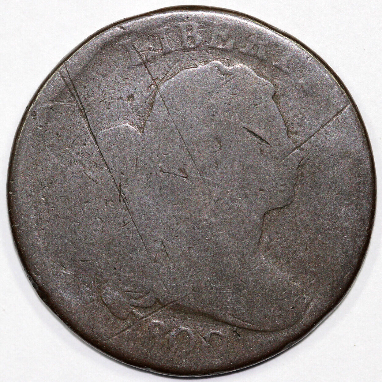 1800 1c S-201 Draped Bust Large Cent