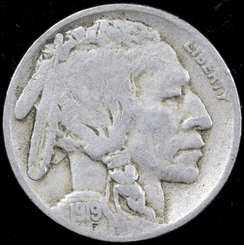 1919-D 5c Buffalo Nickel