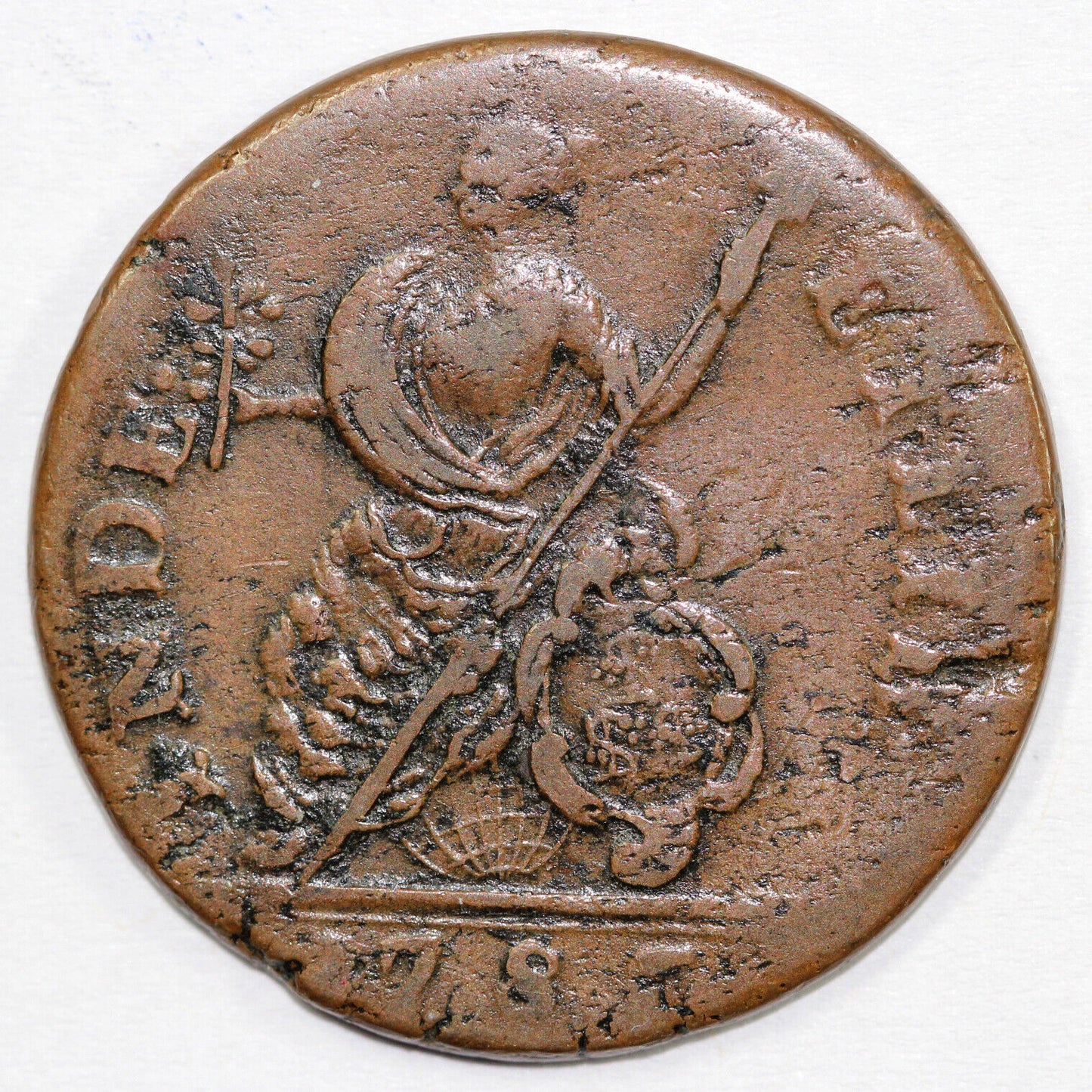 1785 M.3.1-A.3 Connecticut Colonial Copper Coin