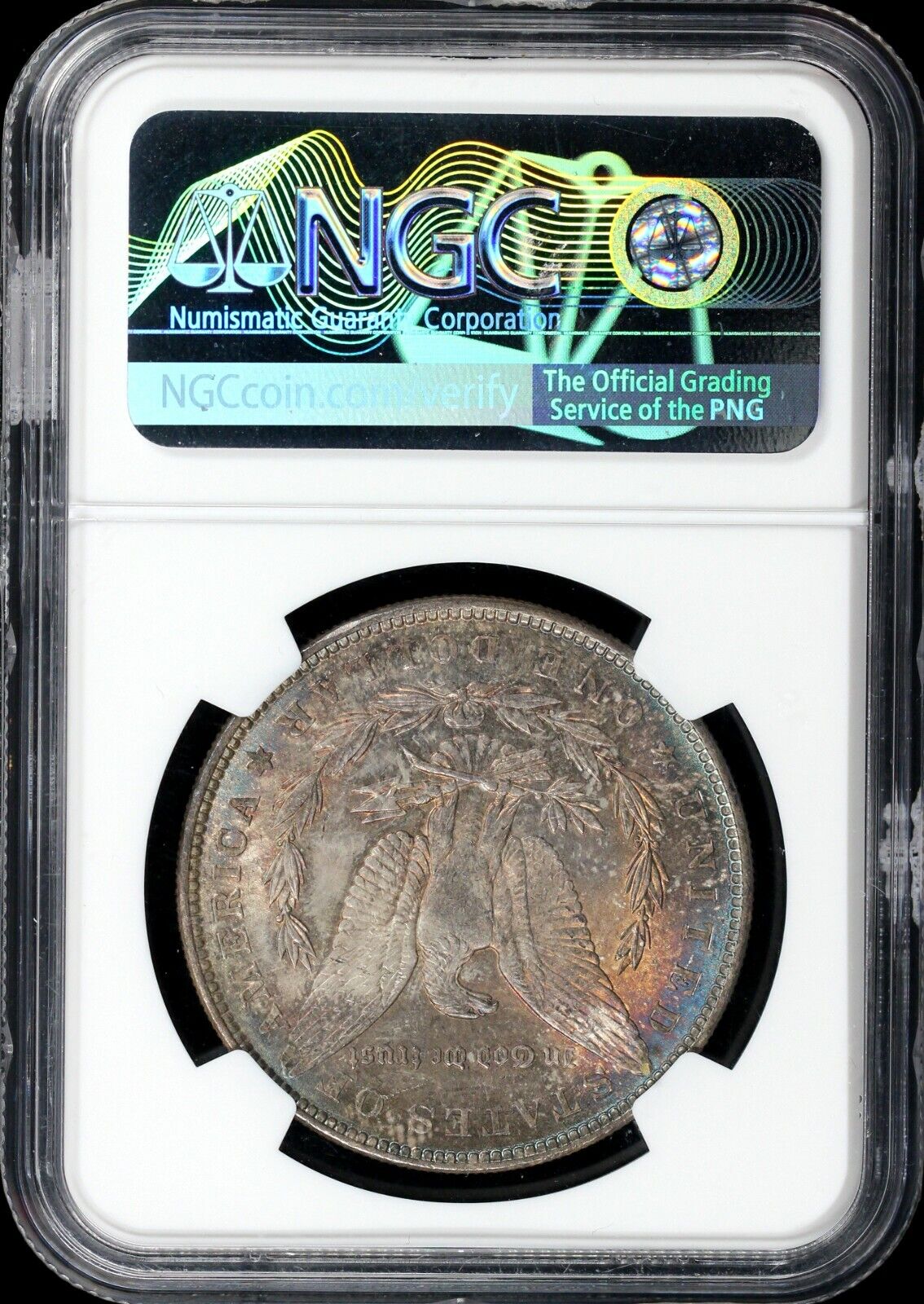 1887 $1 Morgan Dollar NGC MS 64 *Color*
