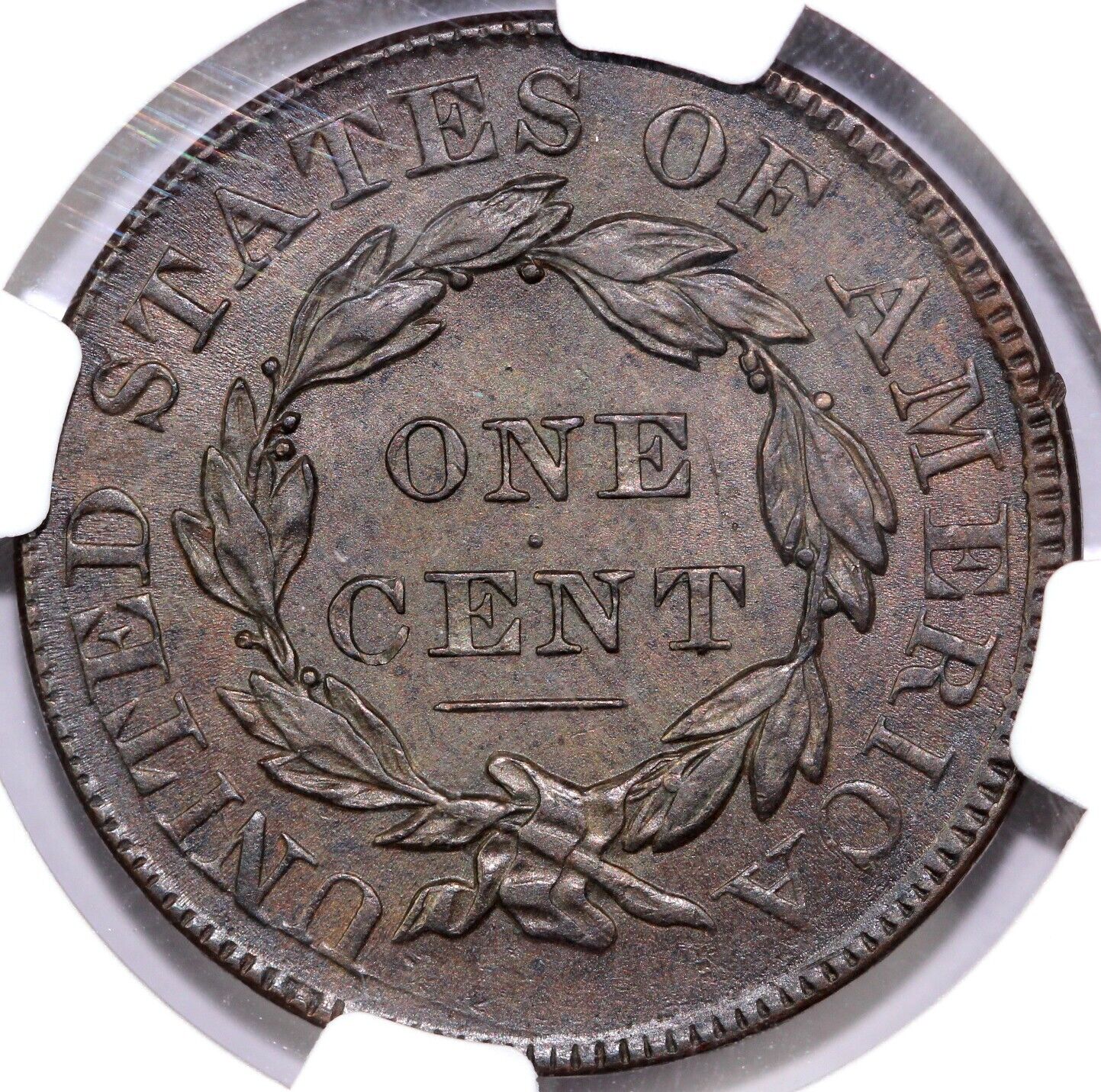 1834 1c N-6 Matron Head Large Cent NGC MS 61 BN