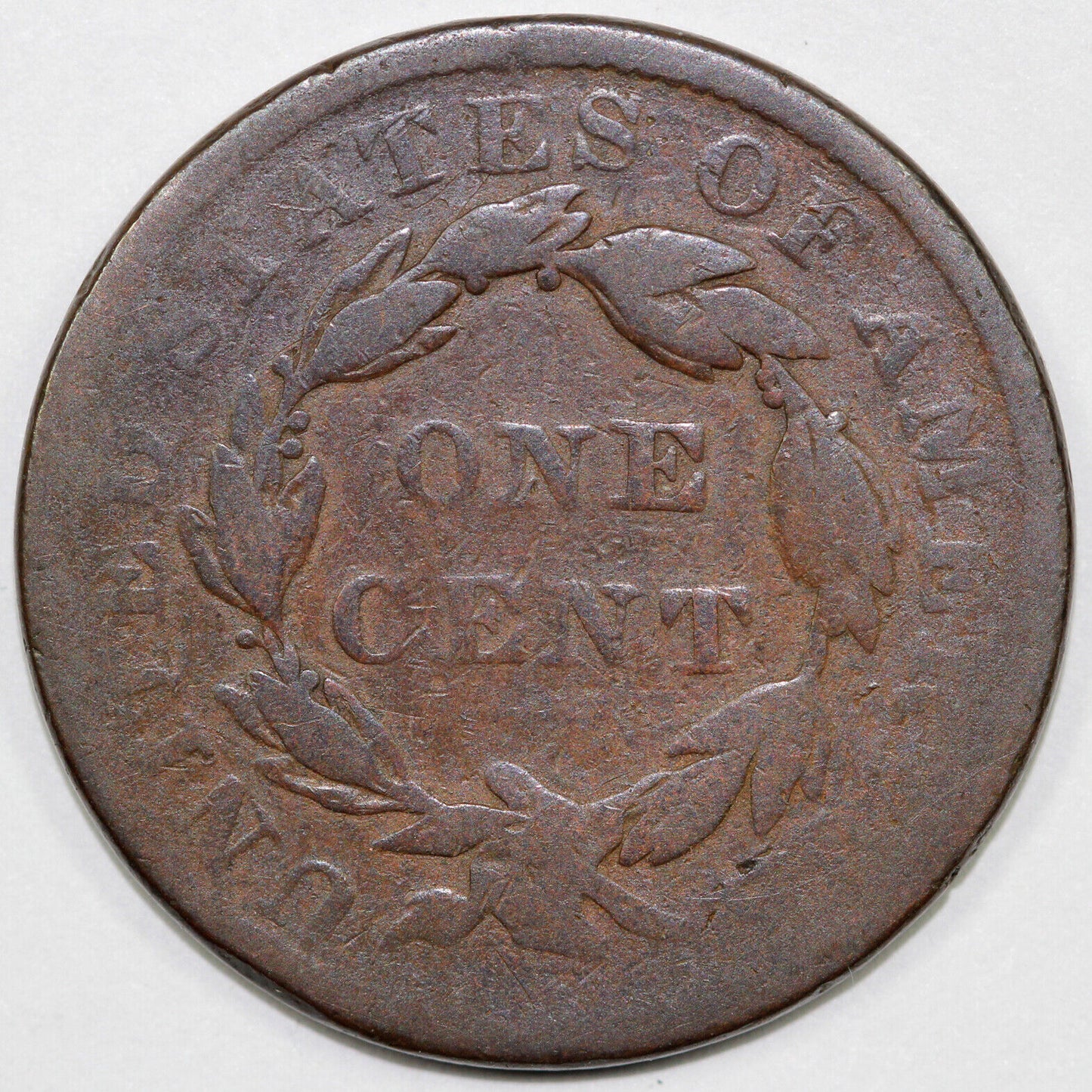 1835 1c N-4 Coronet or Matron Head Large Cent