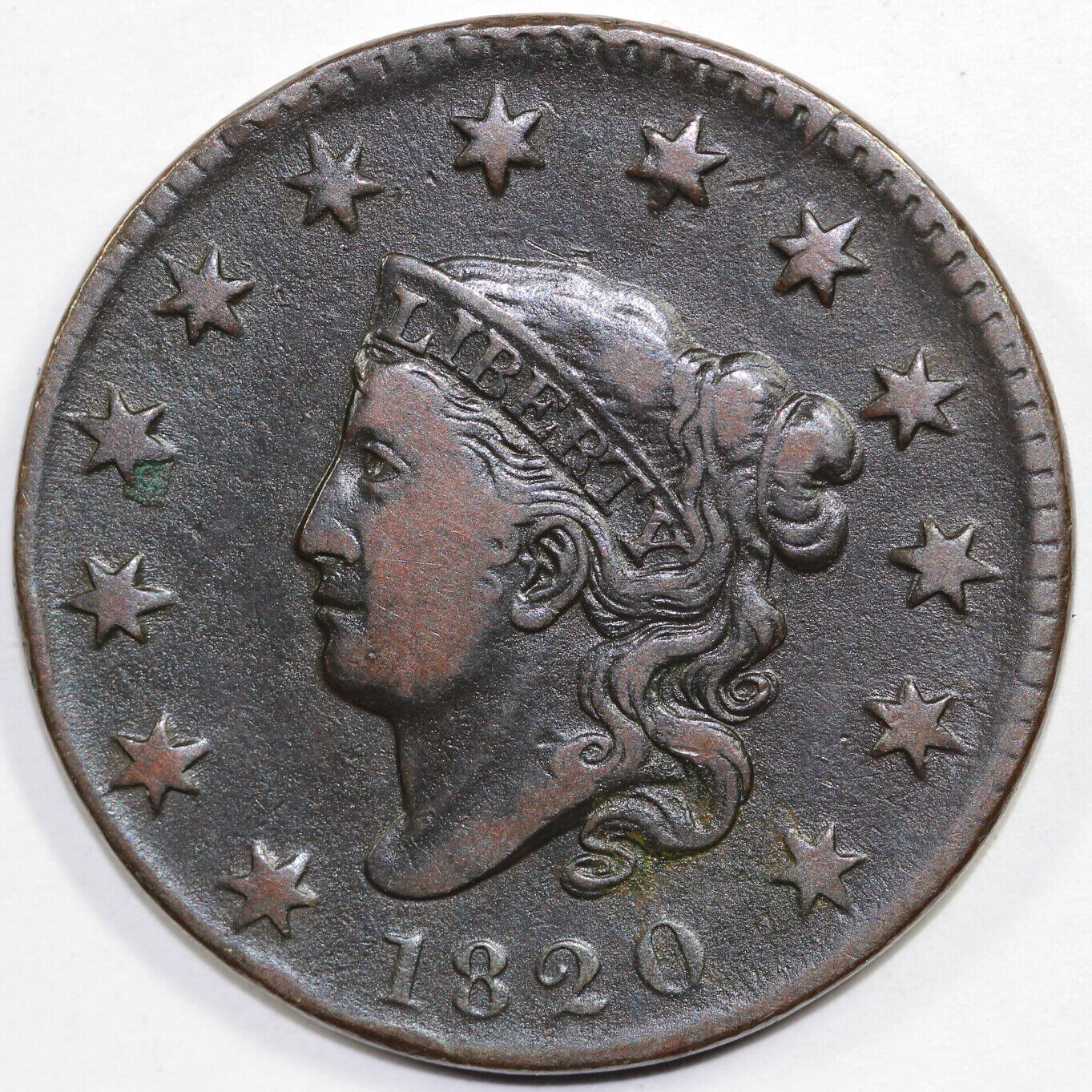 1820 1c Small Date Coronet or Matron Head Large Cent