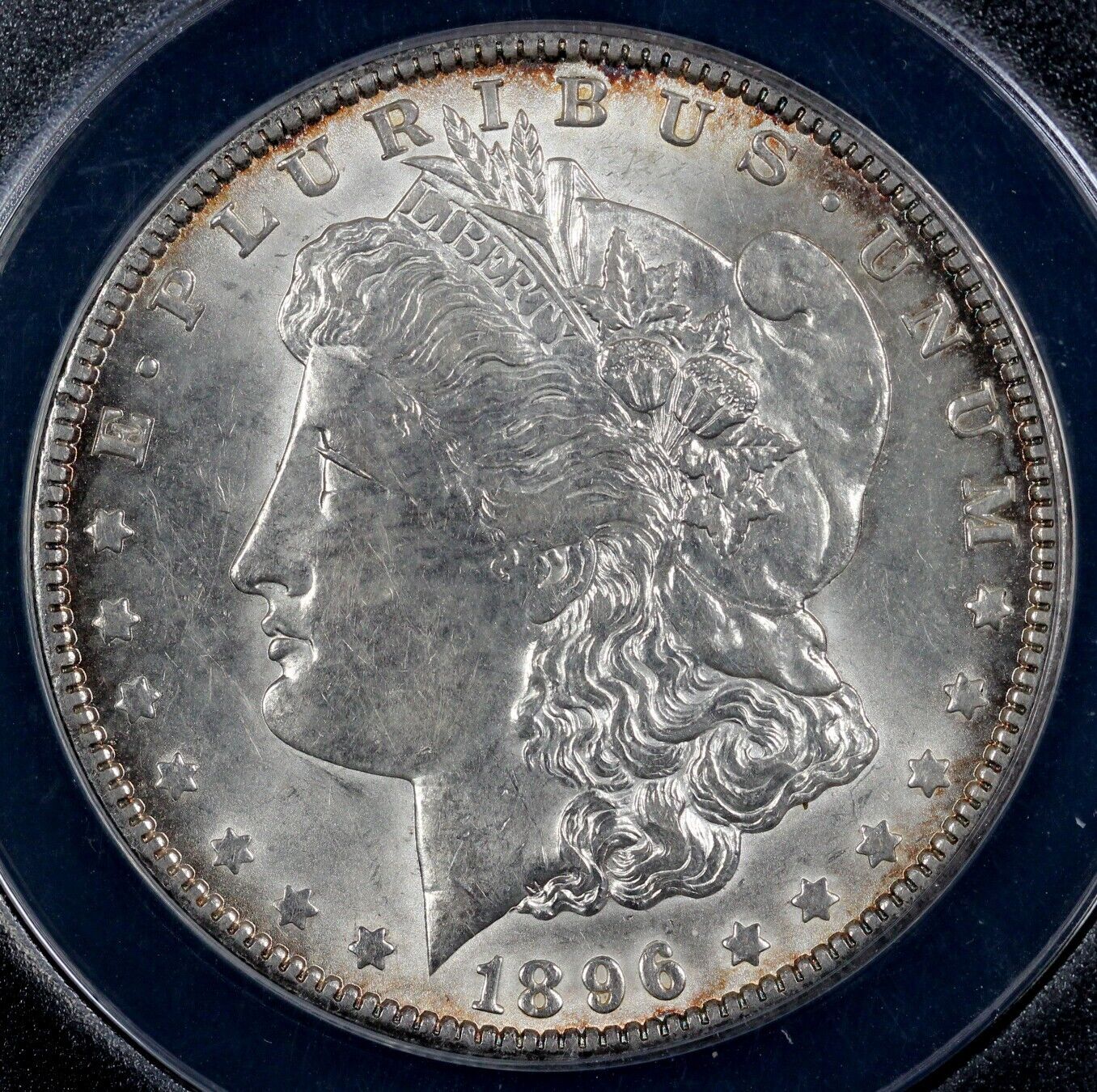 1896-O $1 Morgan Dollar ANACS AU 55