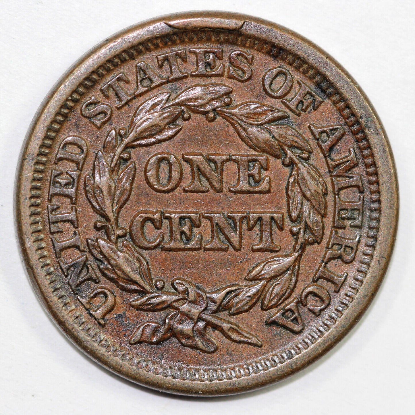 1847 1c N-32 Braided Hair Large Cent EX; Tom Dallman