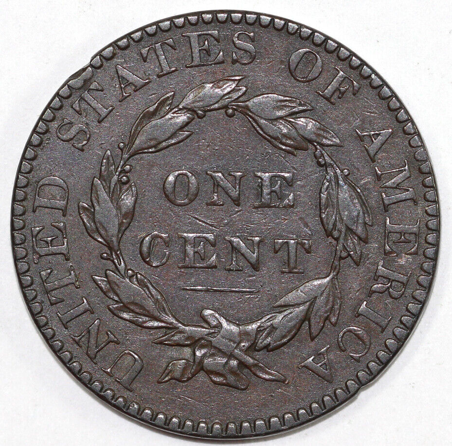 1822 1c N-8 Coronet or Matron Head Large Cent
