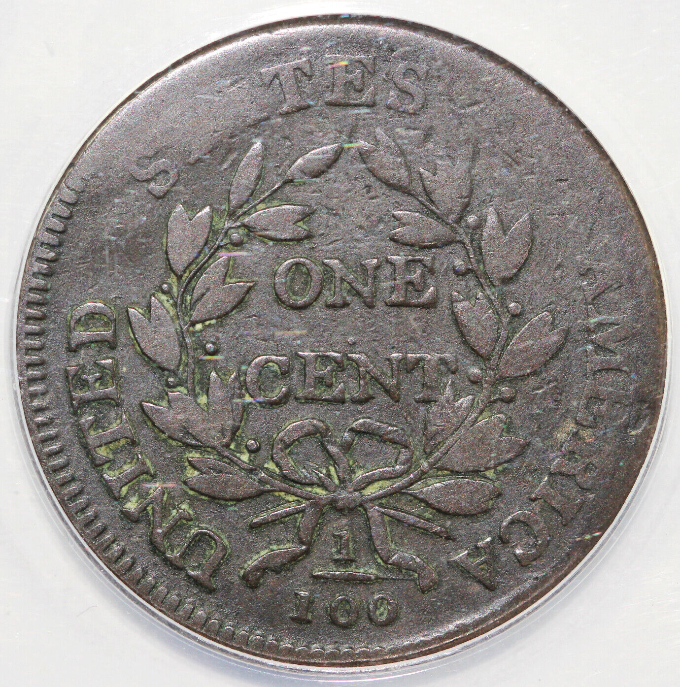 1807 1c S-274 Draped Bust Large Cent ANACS F 12 Details Damaged