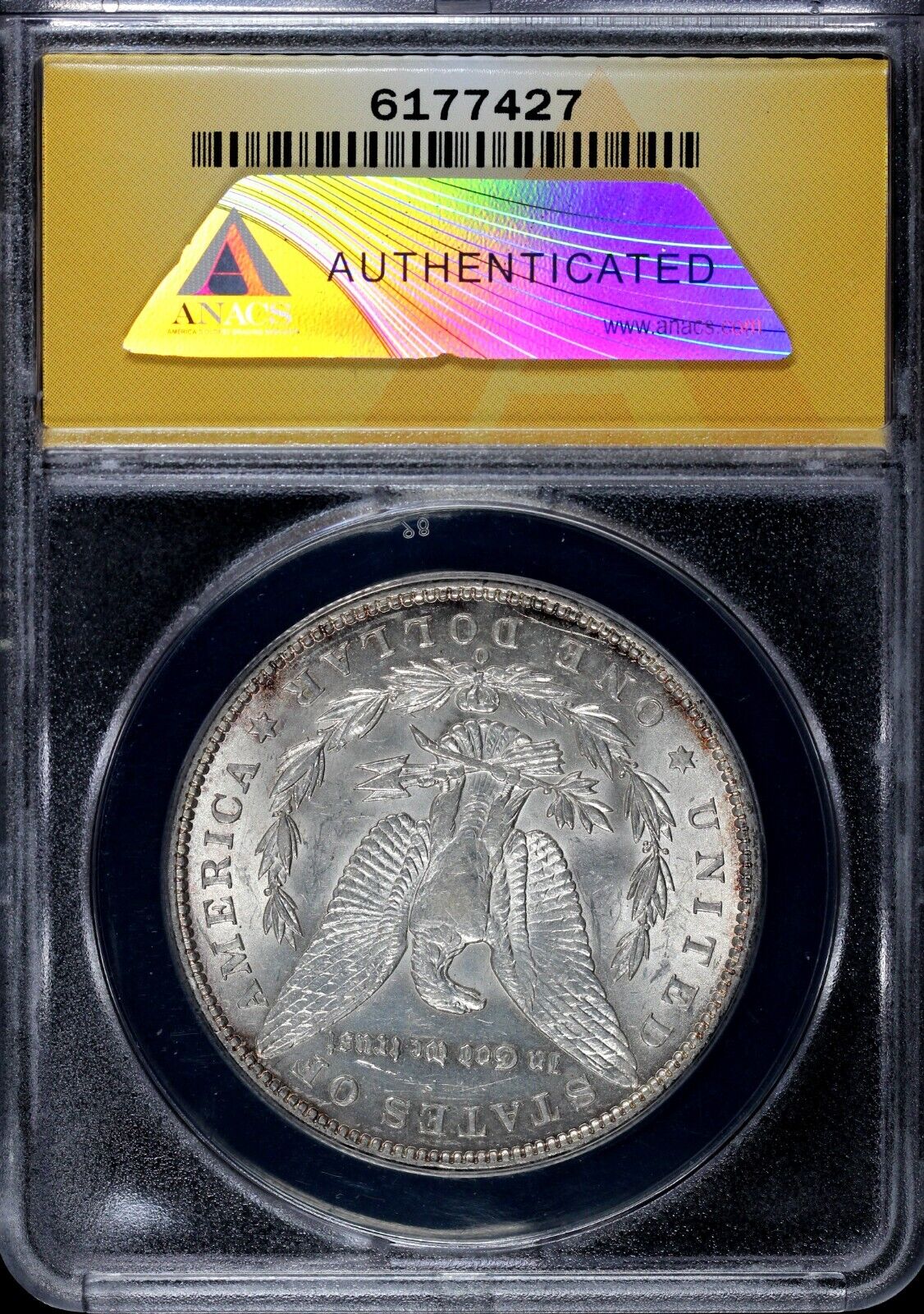 1896-O $1 Morgan Dollar ANACS AU 55