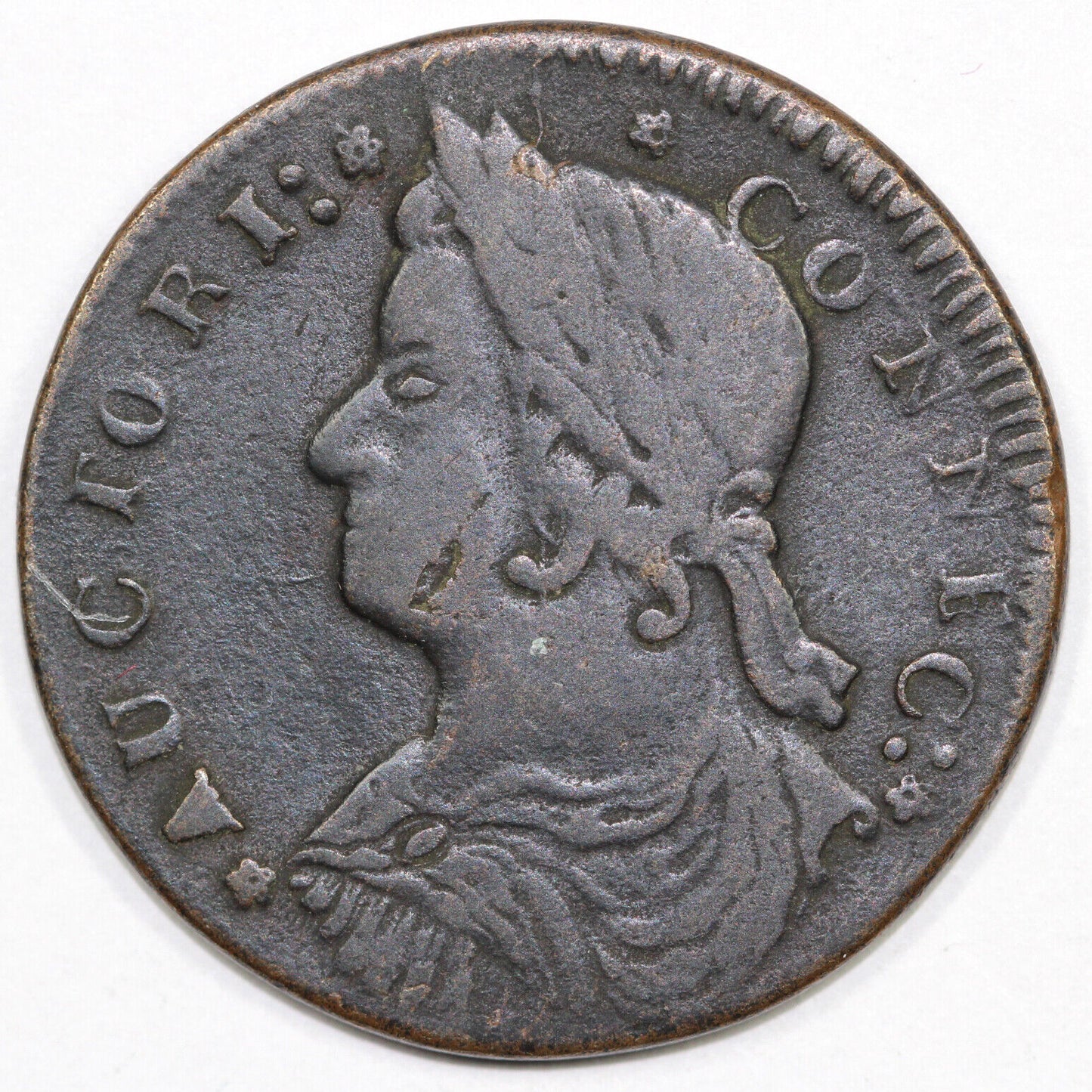 1787 1c M.33.34 - Z.11 Connecticut Colonial Copper Coin