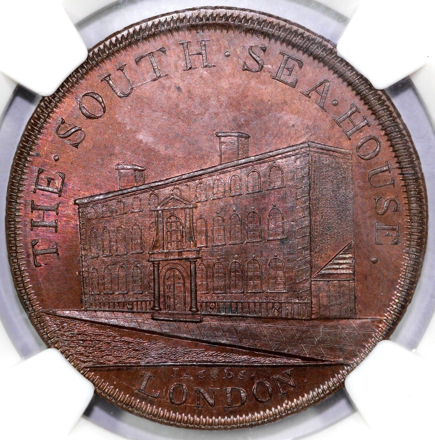 1790's 1P D&H-162 Middlesex-Skidmore's Token NGC MS 66