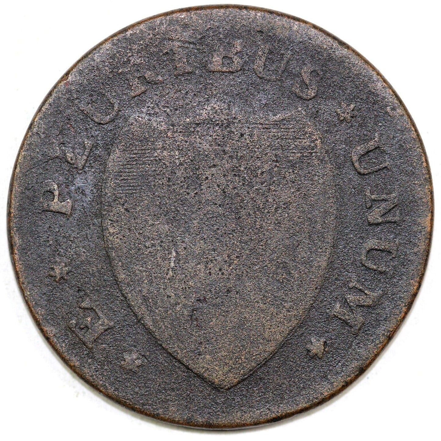 1786 1/2p M.12-G No Coulter New Jersey Colonial Half Penny