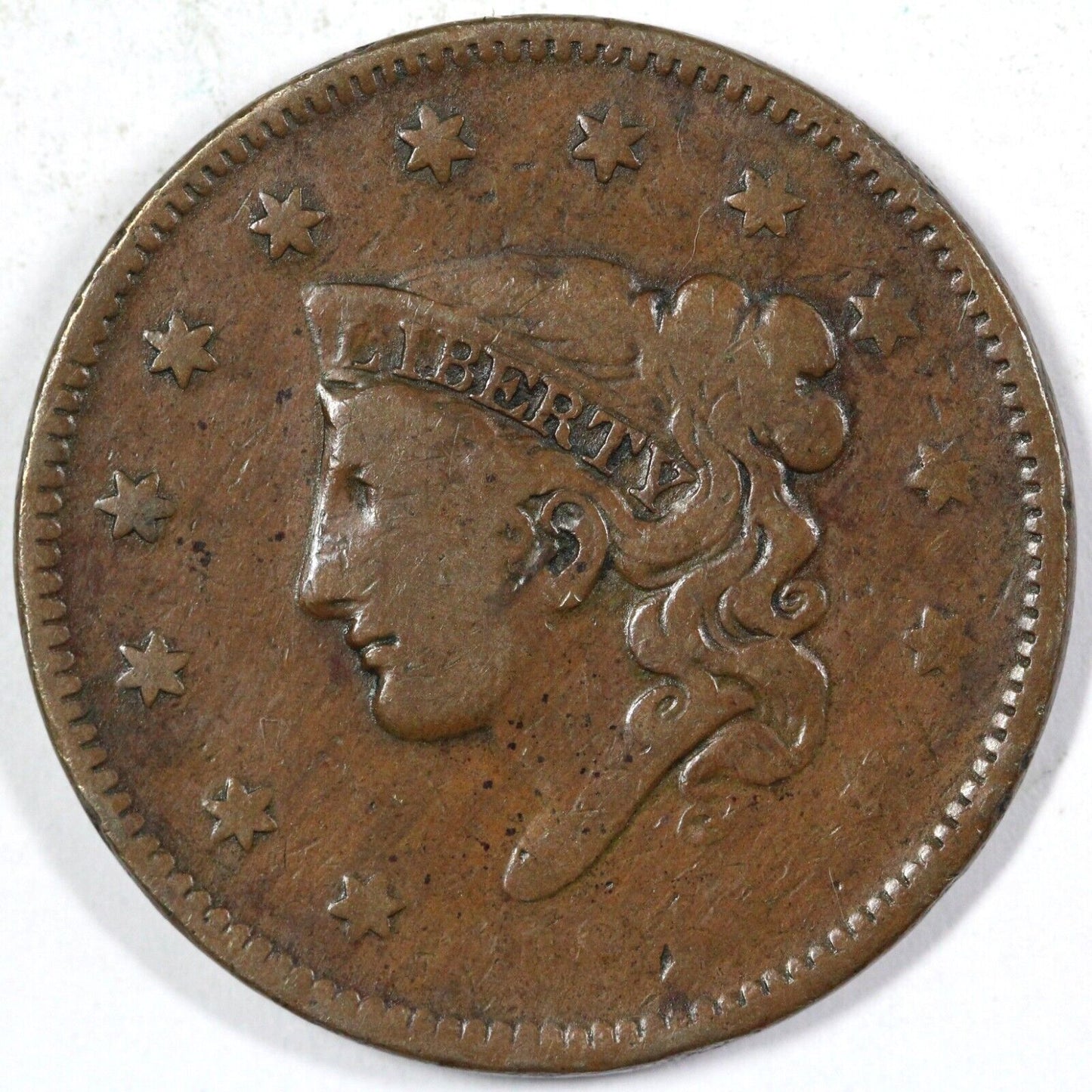 1837 1c N-17 Matron Head Large Cent *E-MDS*