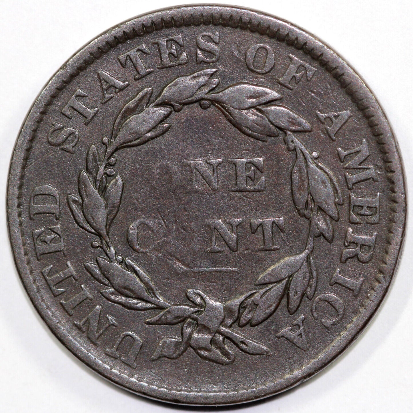1835 1c N-7 Matron Head Large Cent