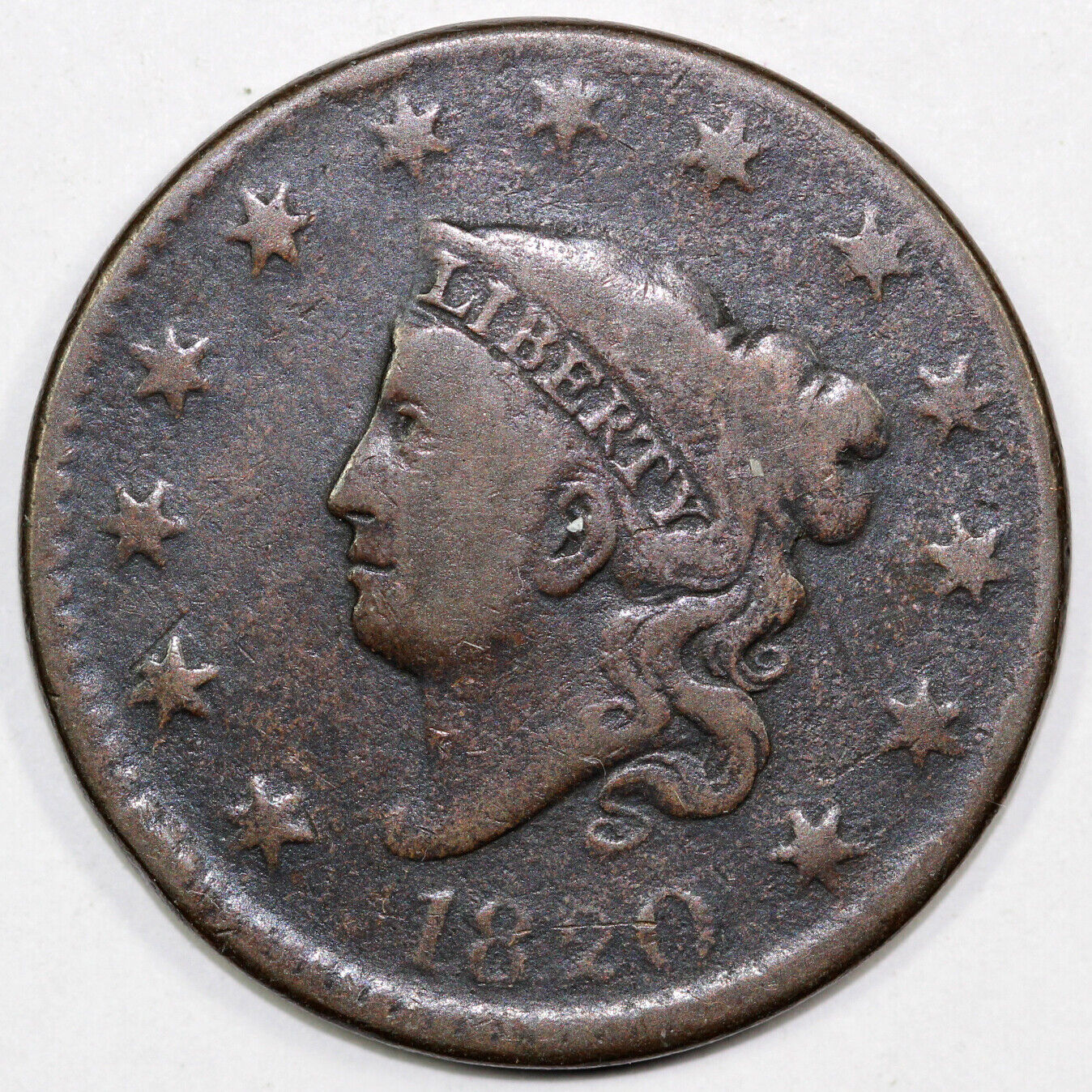 1820 1c N-14 Matron Head Large Cent