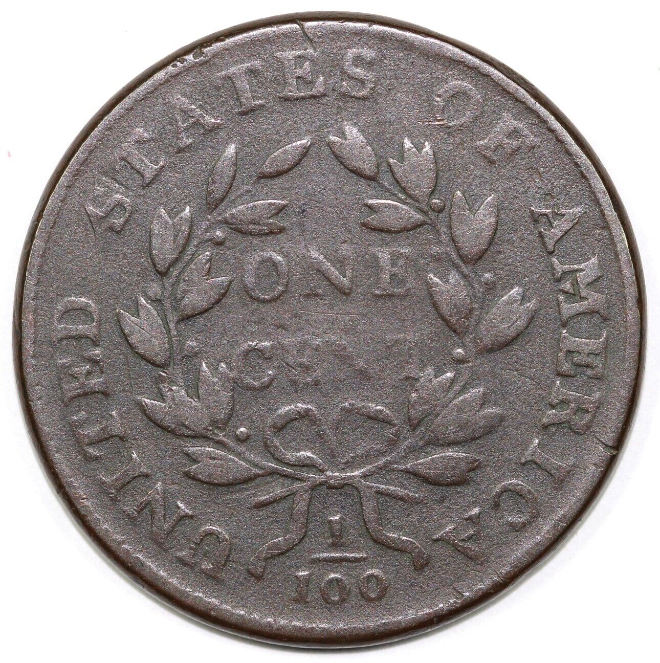 1800 1c S-208 Draped Bust Large Cent
