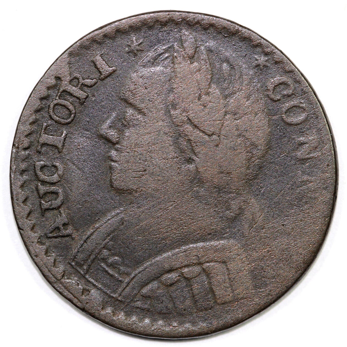 1787 1c M.13-D Connecticut Colonial Copper Coin