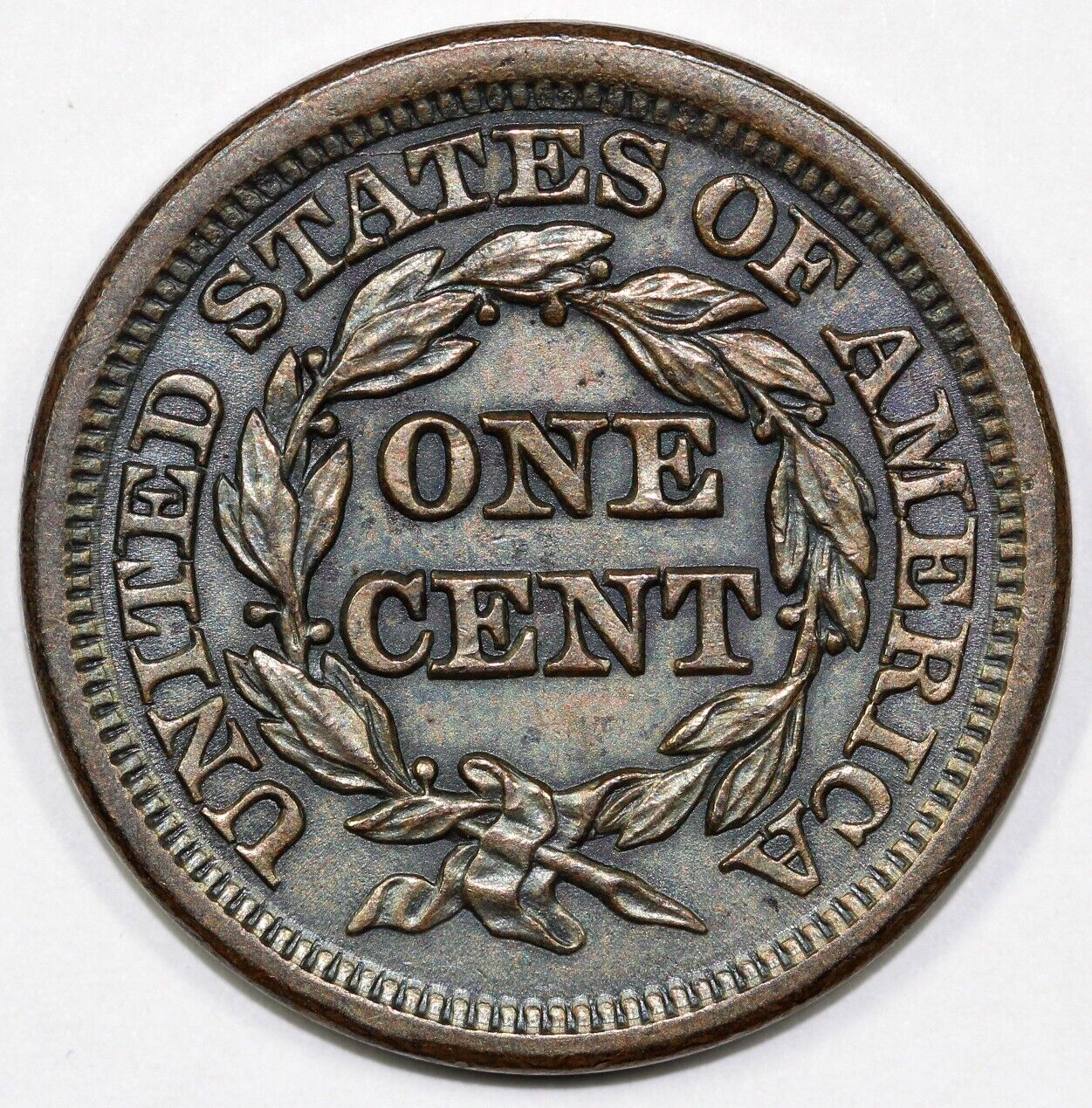 1847 1c N-14 Braided Hair Large Cent