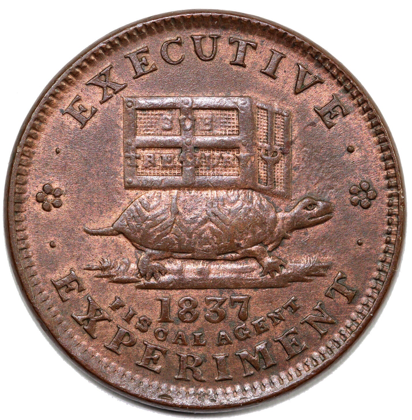 1837 HTT Executive Experiment HT-33 Hard Times Token