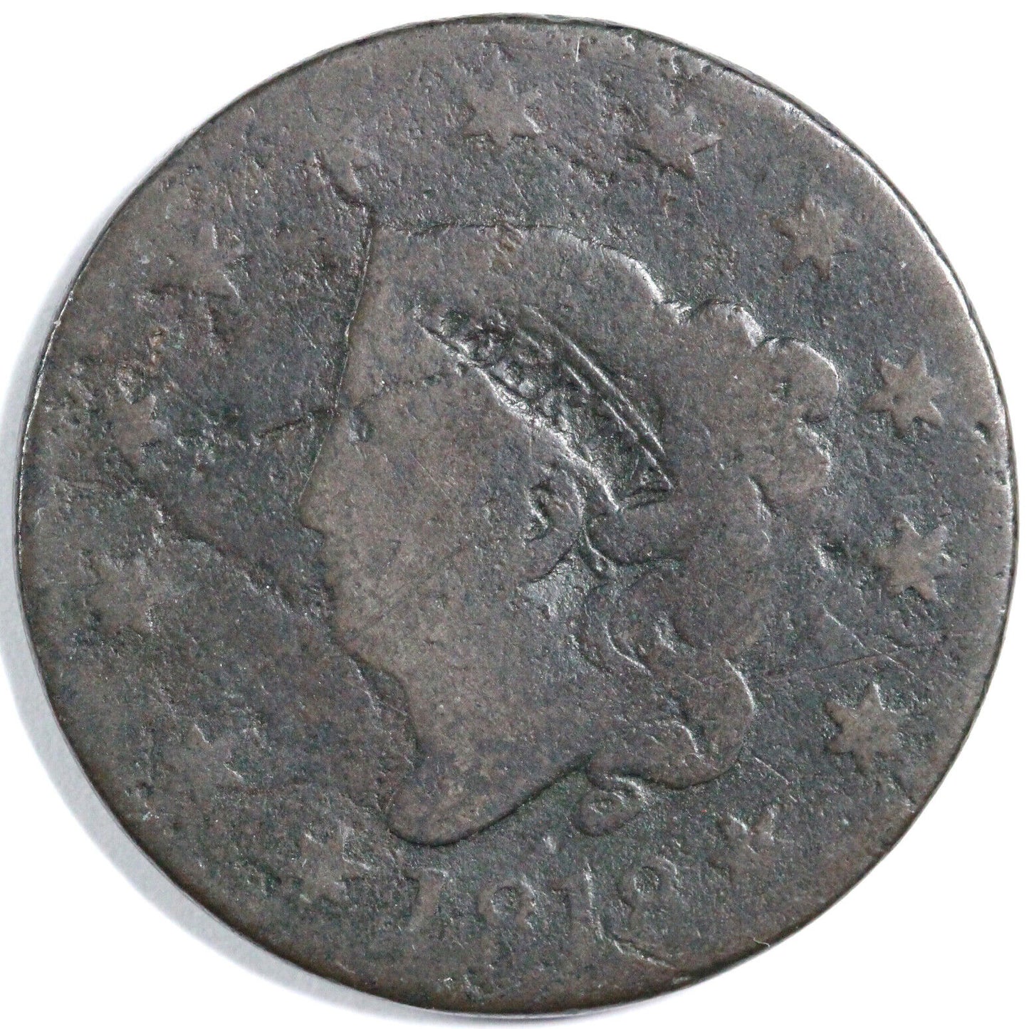 1818 1c N-4 Matron Head Large Cent