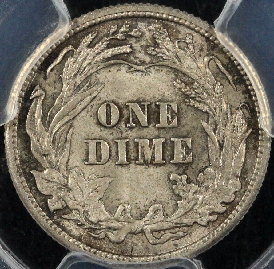 1914 10c Barber Dime PCGS MS 65