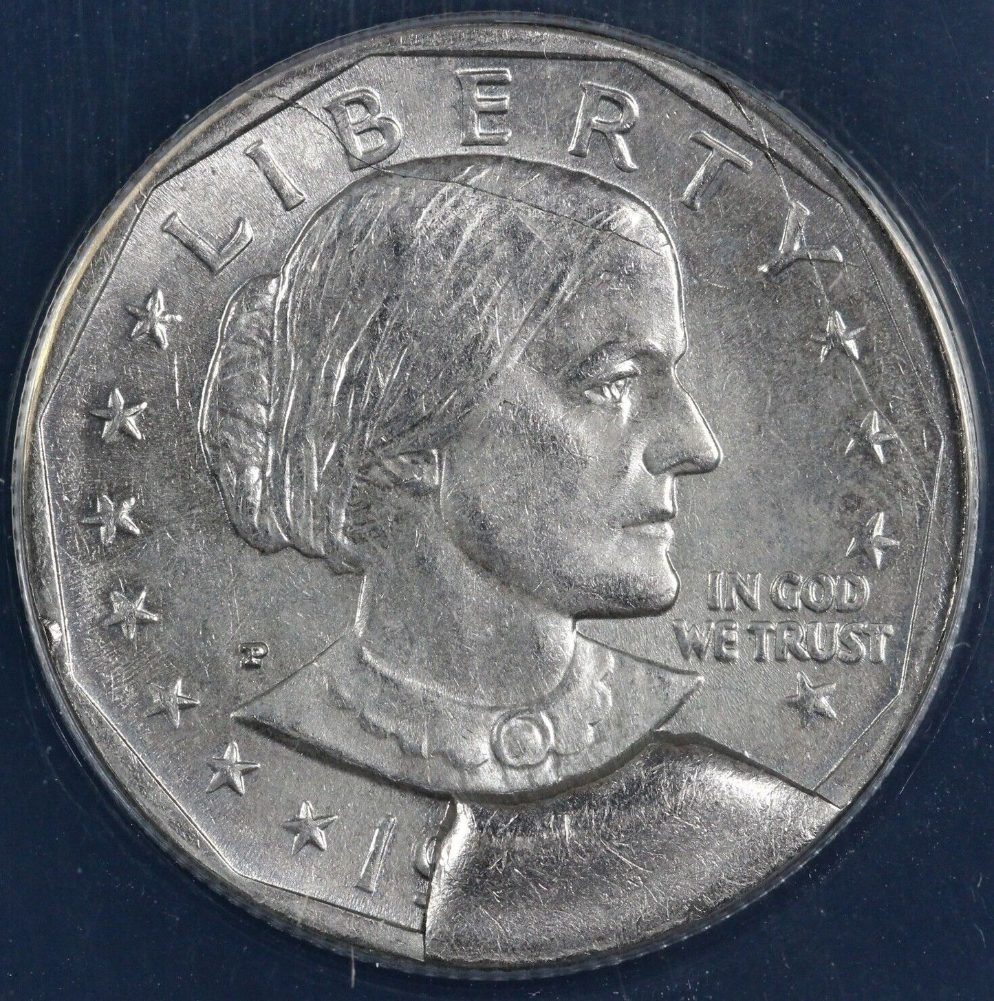 No Date Susan B. Anthony Dollar MAJOR DIE BREAK ANACS MS 64