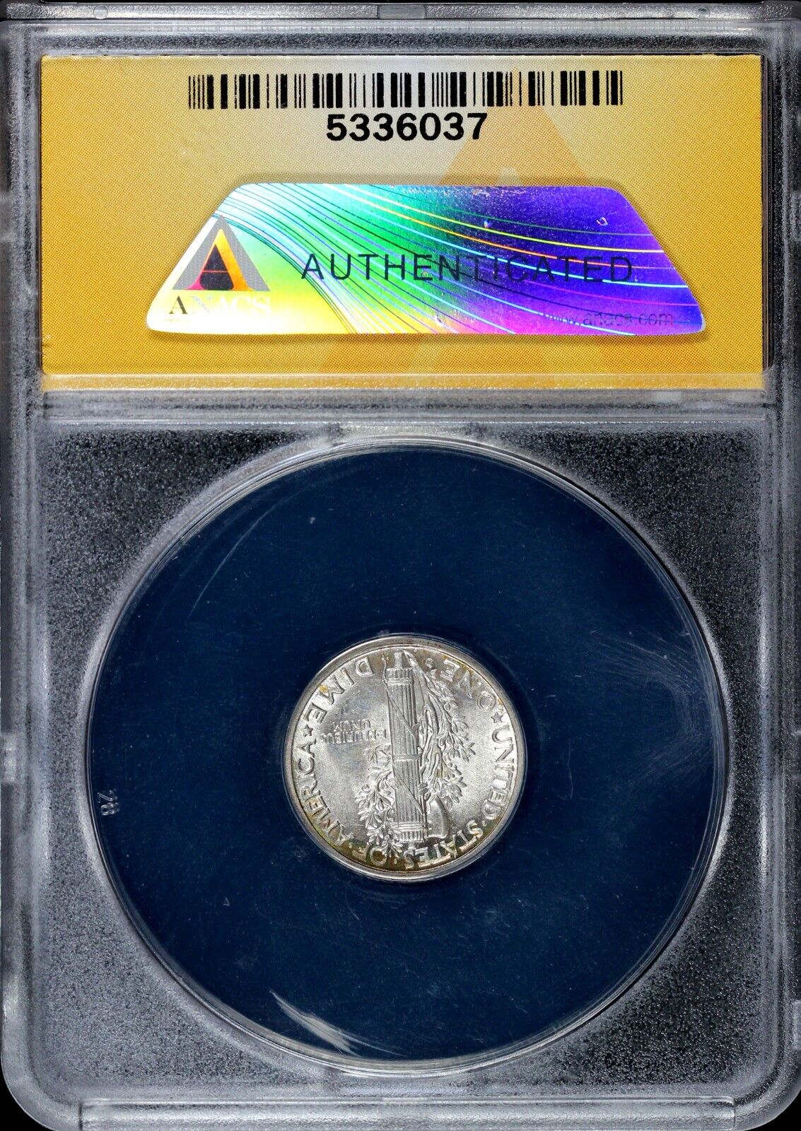 1939-D 10c Mercury Dime ANACS MS 64