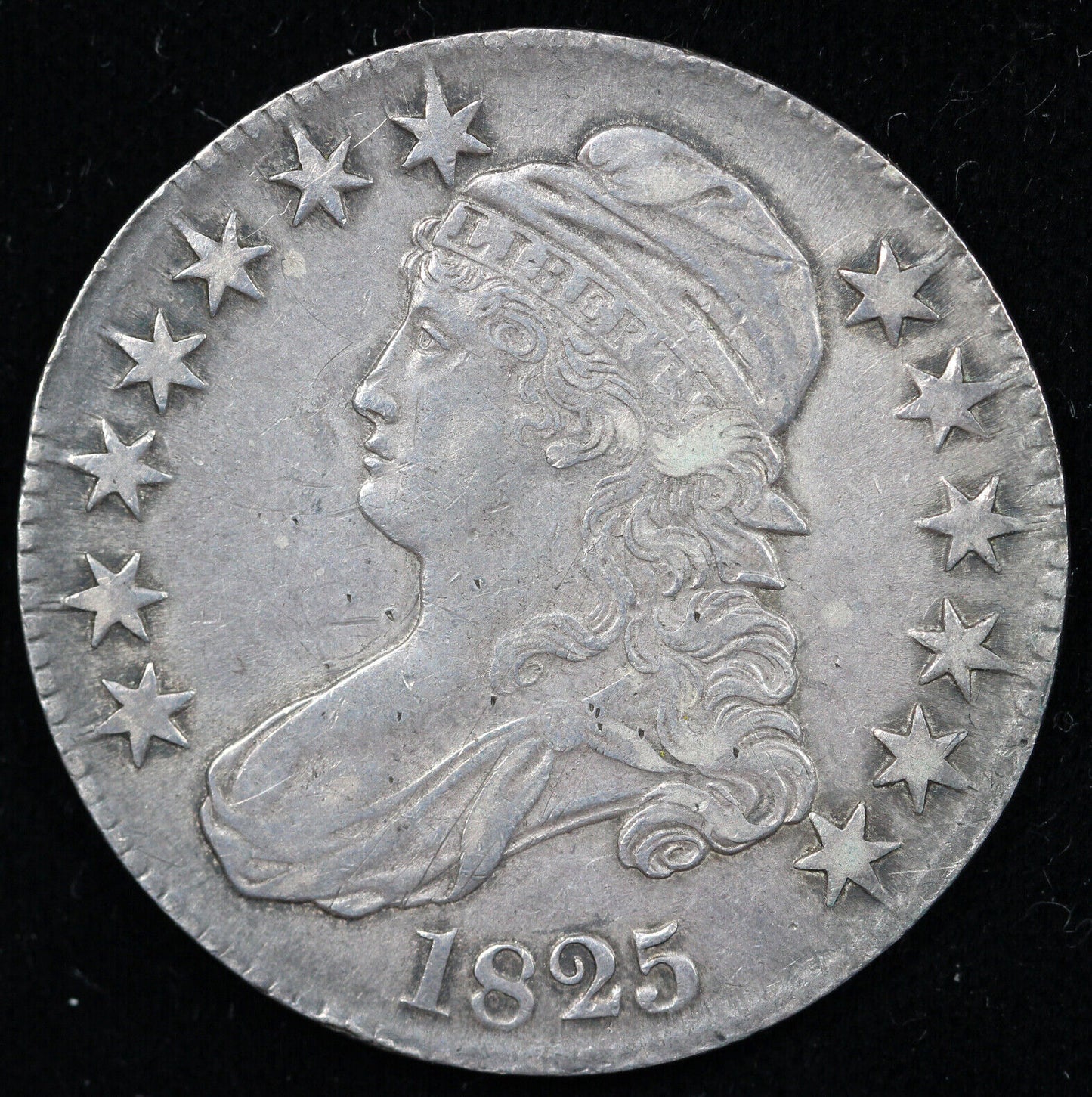 1825 50c Capped Bust Half Dollar