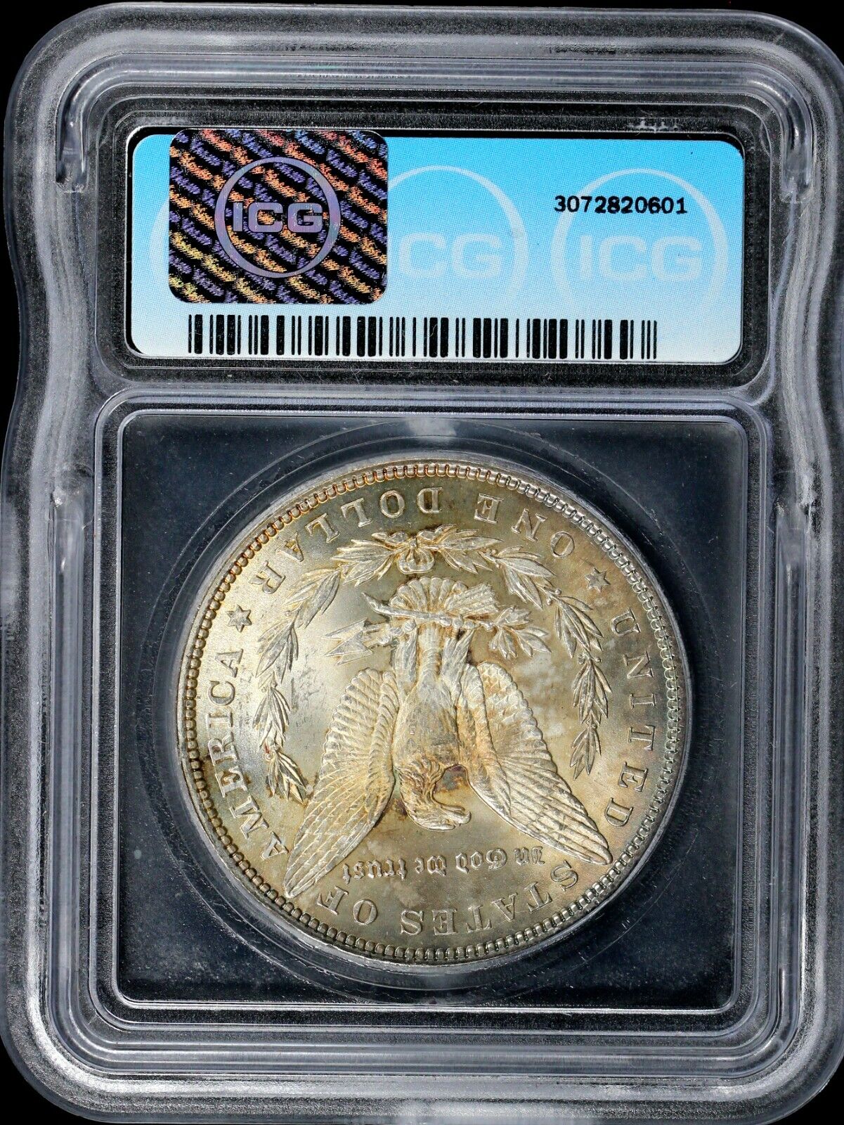 1885 $1 Morgan Dollar ICG MS 64+ *Color*