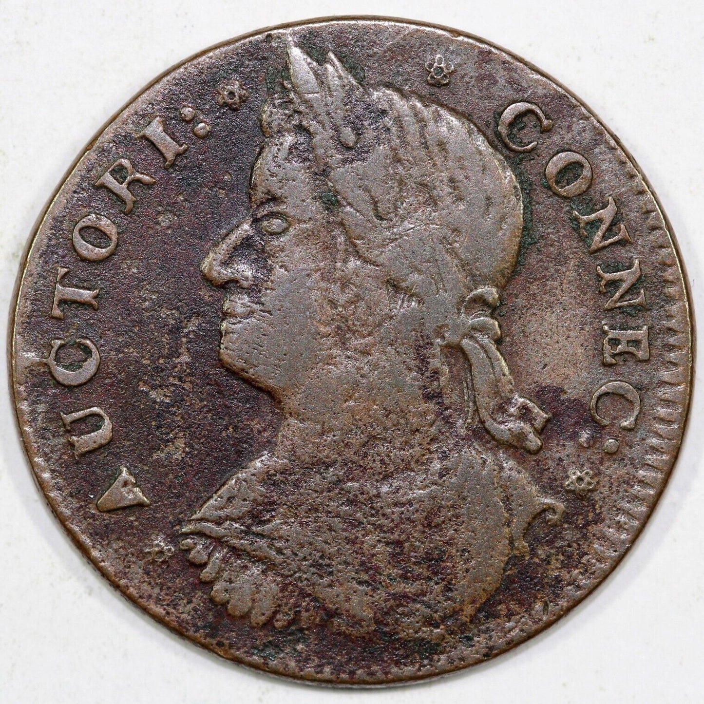1787 1/2p Connecticut Colonial Half Penny
