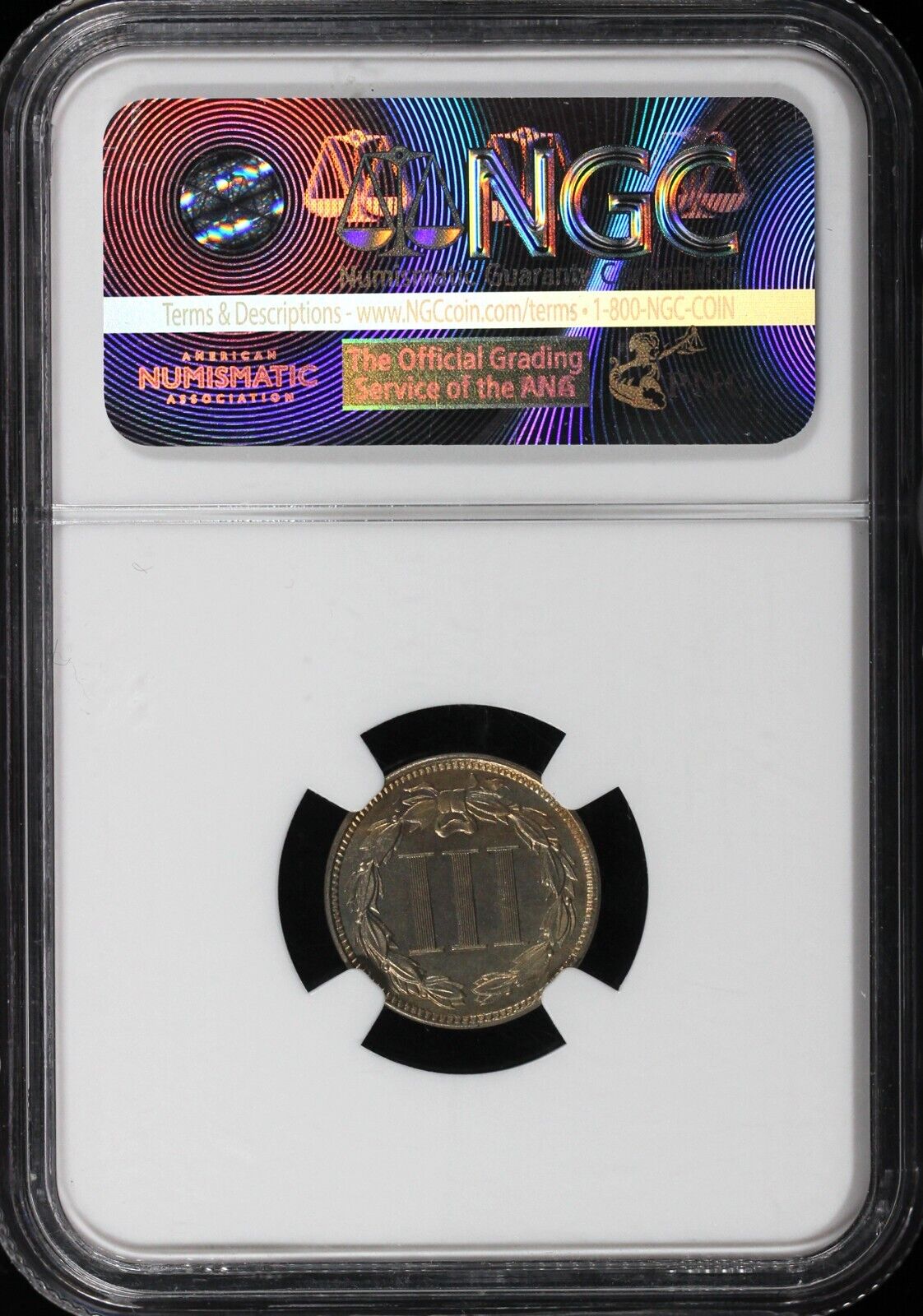 1880 3cn Proof Three Cent Nickel NGC and CAC PF 66