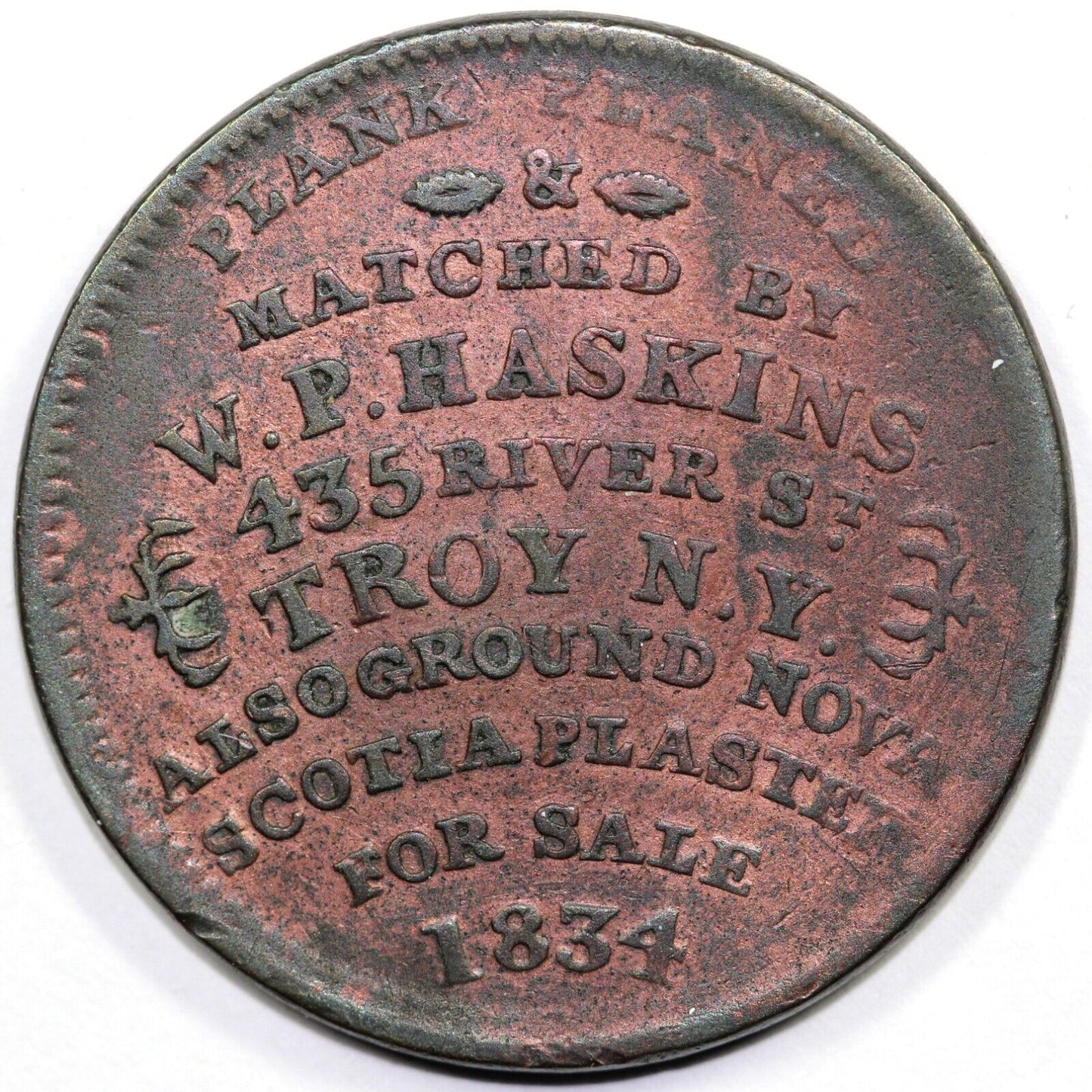 1834 HTT-157 New York Hard Times Token