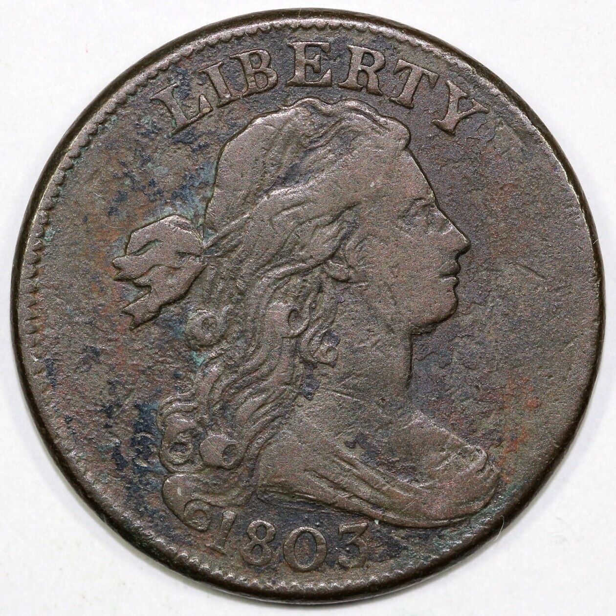 1803 1c Small Date Small Fraction S-246 Draped Bust Large Cent *LDS*