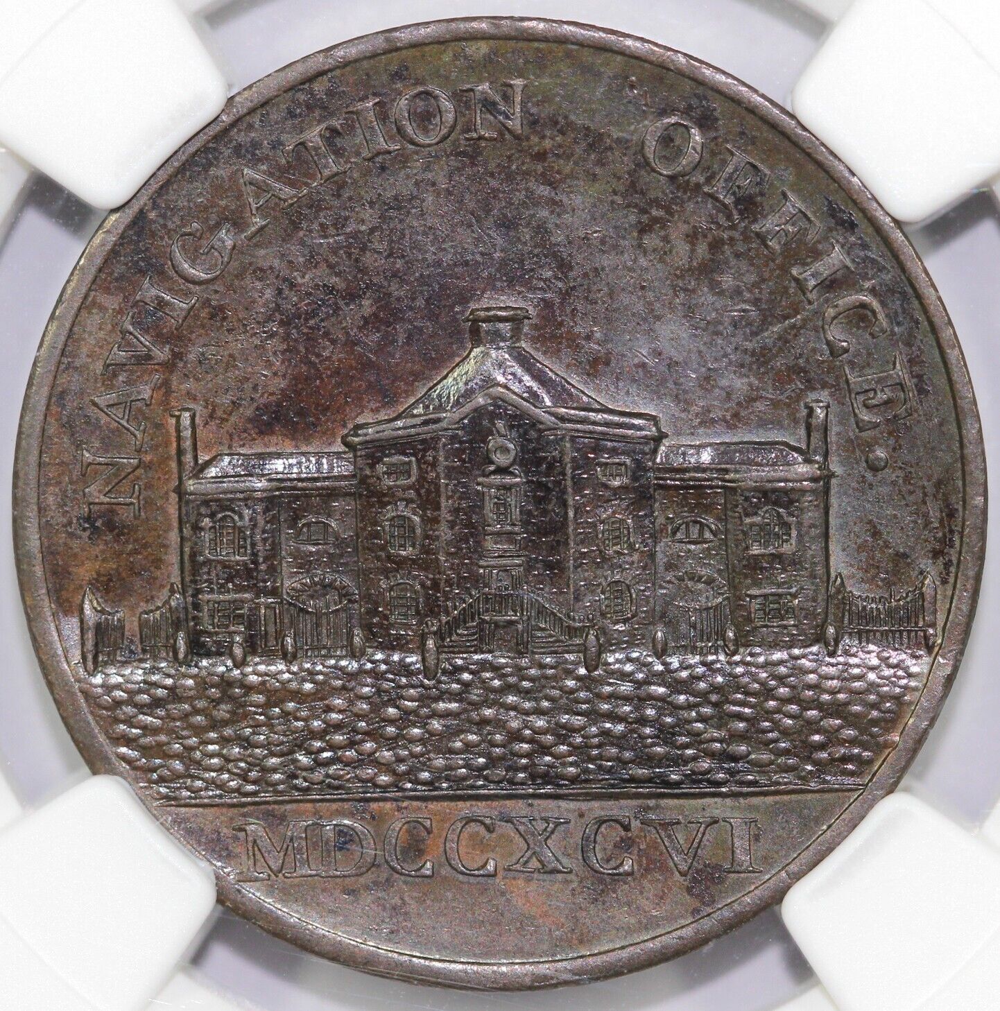 1790's 1/2p D&H-210 Warwickshire-Kempson's Conder Token NGC MS 61