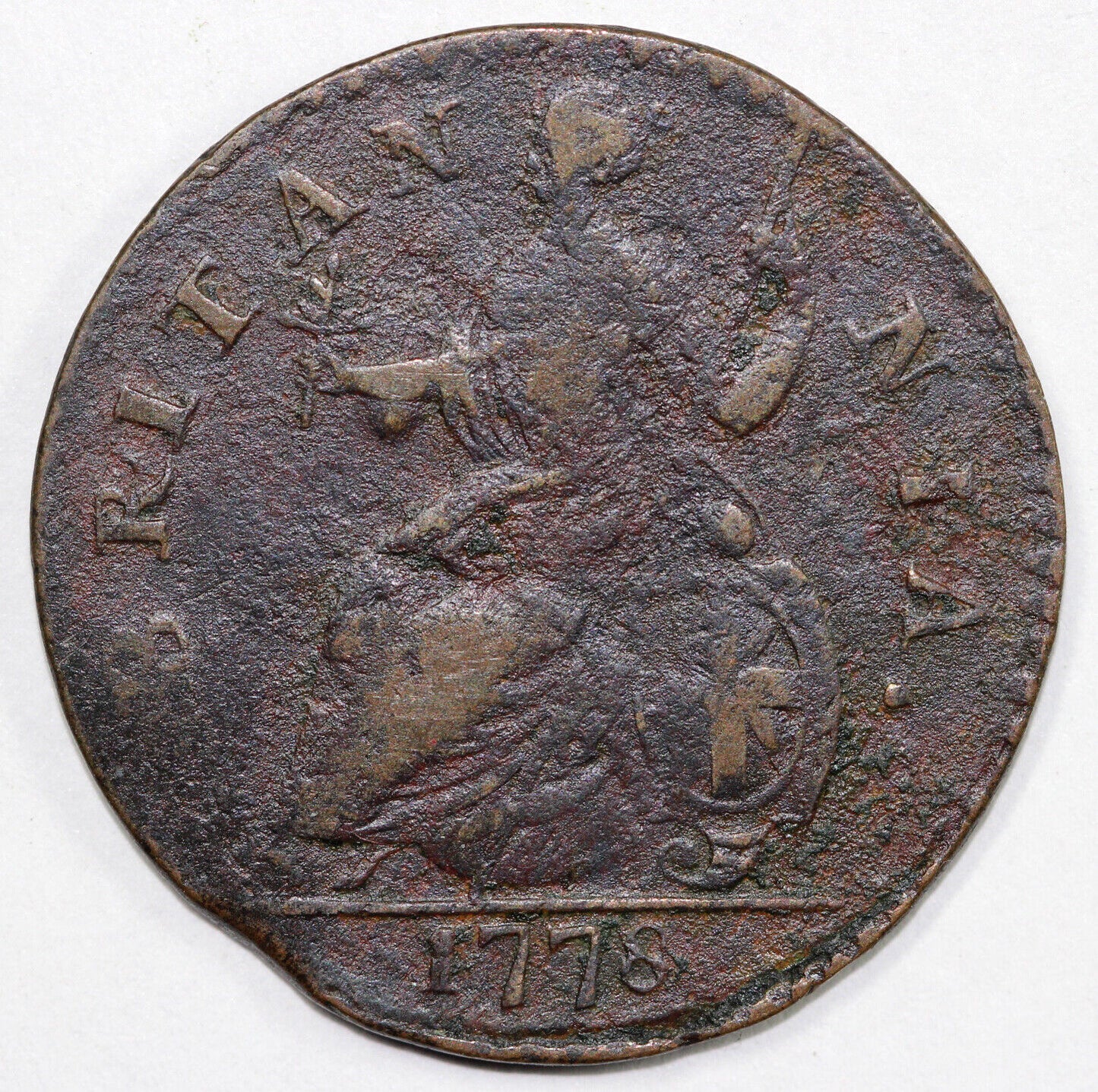 1778 Machin's Mills Colonial Copper Coin