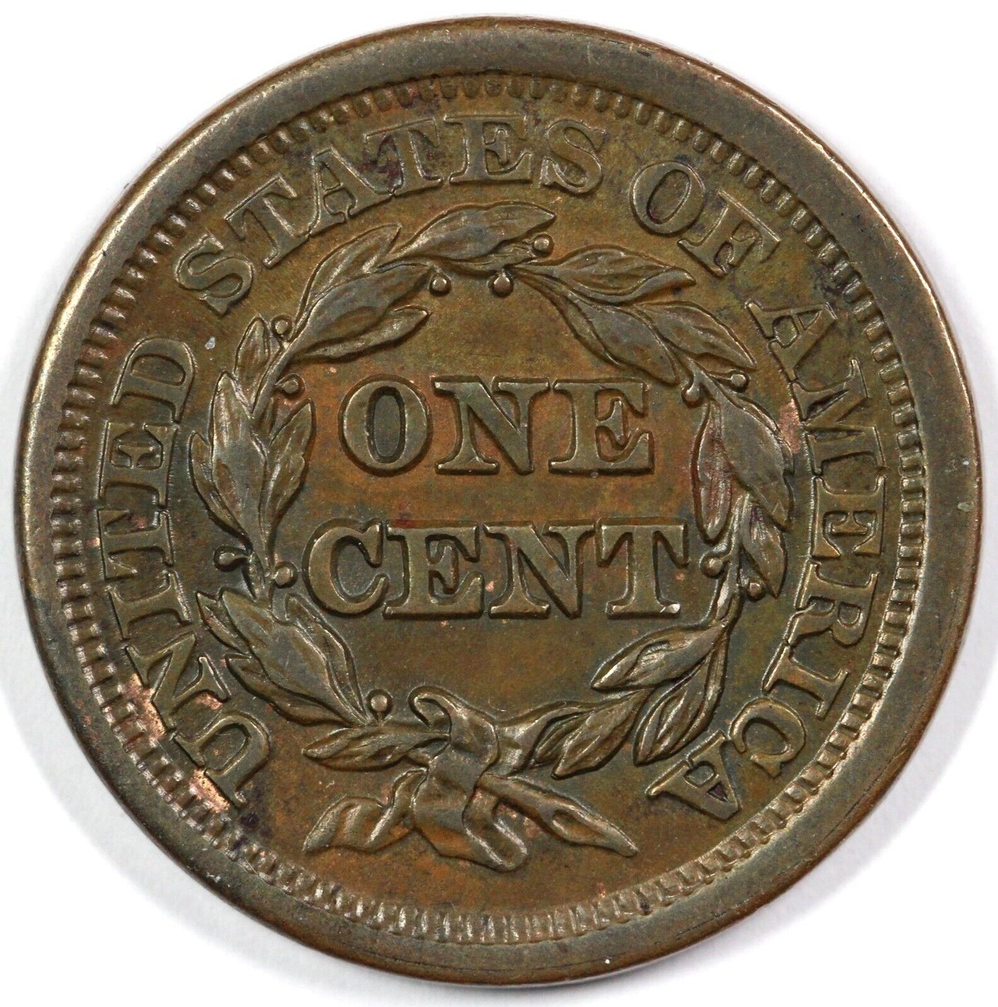 1851 1c N-10 Braided Hair Large Cent