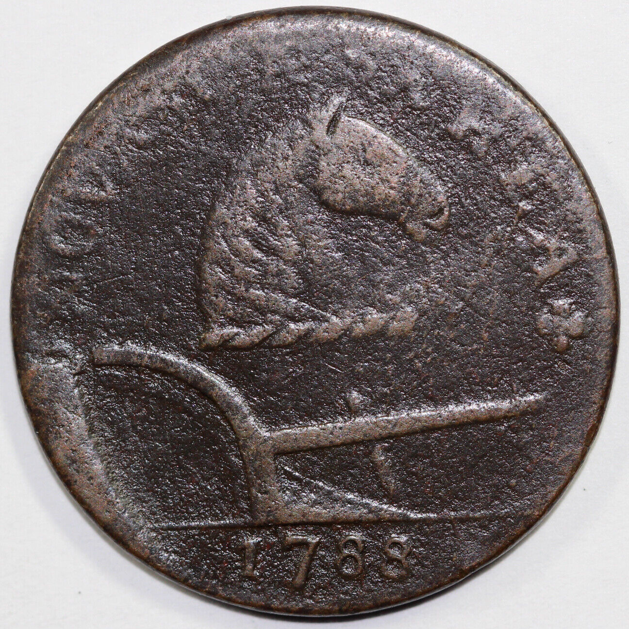 1788 1/2p M.75-bb New Jersey Colonial Half Penny