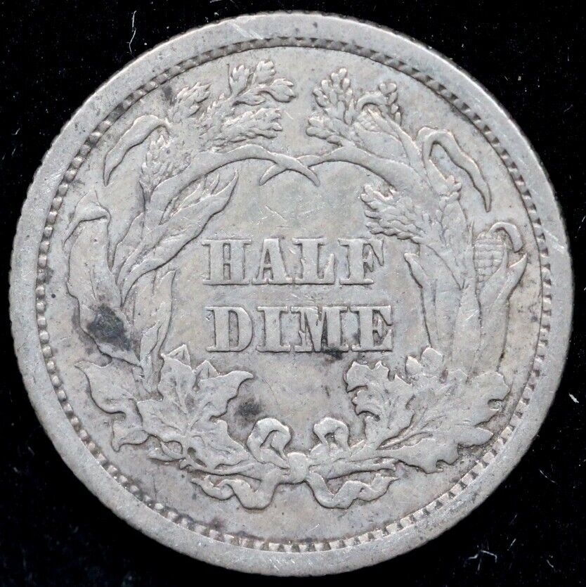 1861 H10c Seated Liberty Half Dime