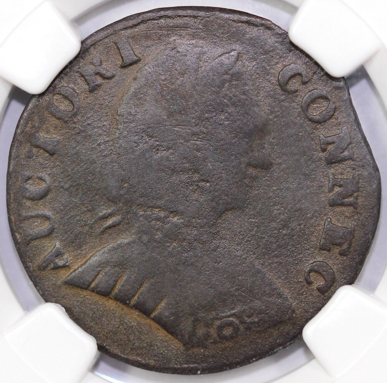 1787 Small Head Connecticut Colonial Copper NGC VG DETAILS ENV DAMAGE