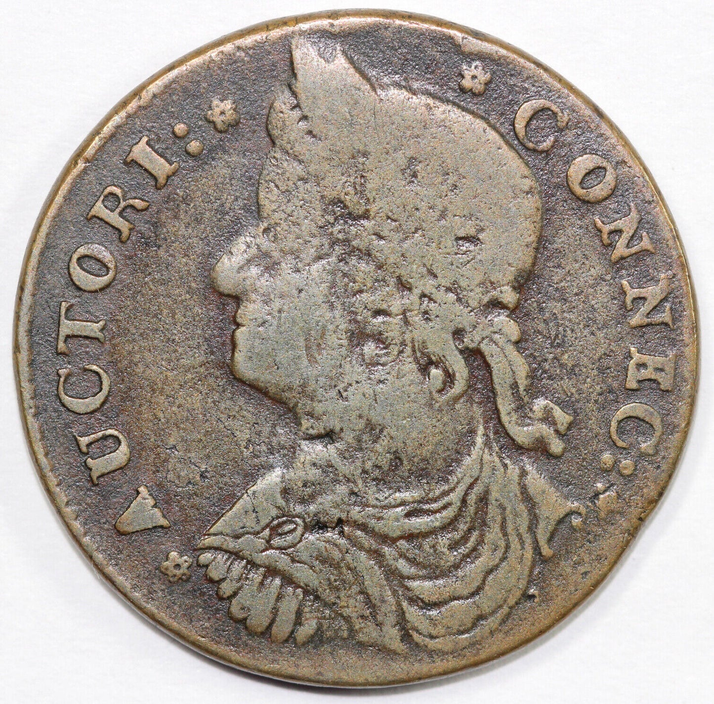 1787 1c M.33.39 -S.1 Connecticut Colonial Copper Coin