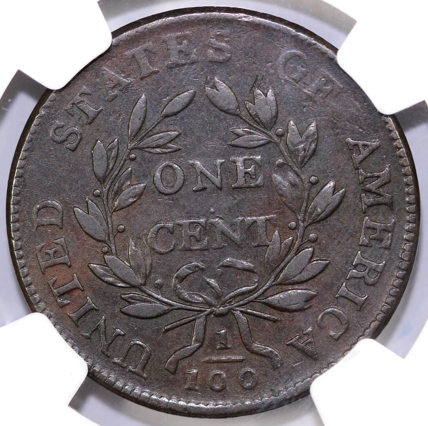 1802 1c S-227 Draped Bust Large Cent NGC XF 45 EX; Mervis Collection