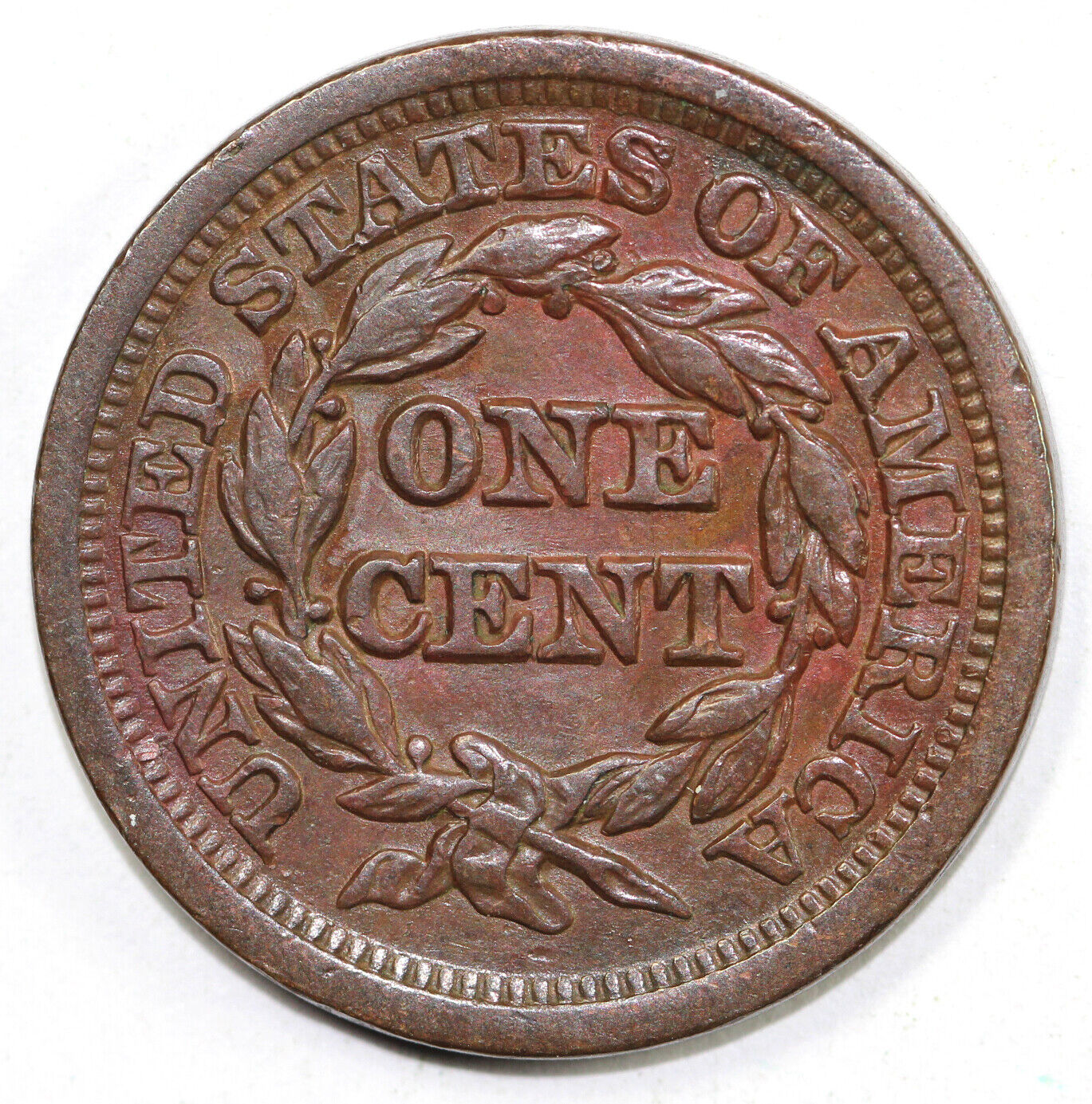 1849 1c N-21 Braided Hair Large Cent
