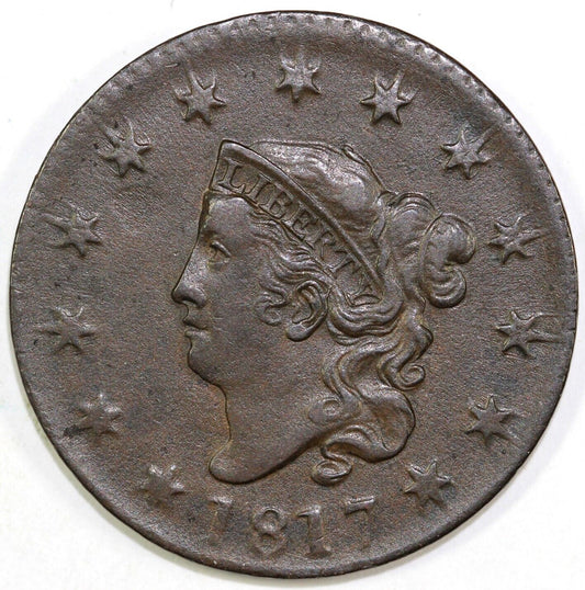 1817 1c N-8 Coronet or Matron Head Large Cent