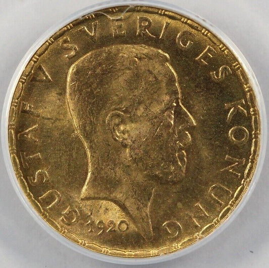 1920-W 5k Sweden 5 Kronor ANACS MS 64