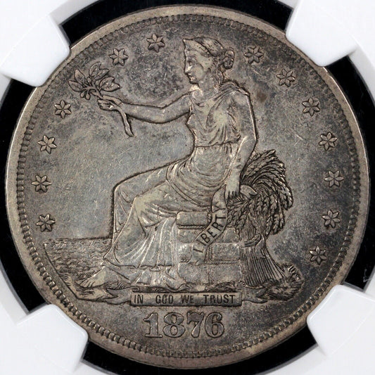 1876-S Silver Trade Dollar NGC XF 45