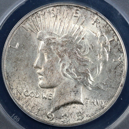 1935 $1 Peace Dollar ANACS MS 62