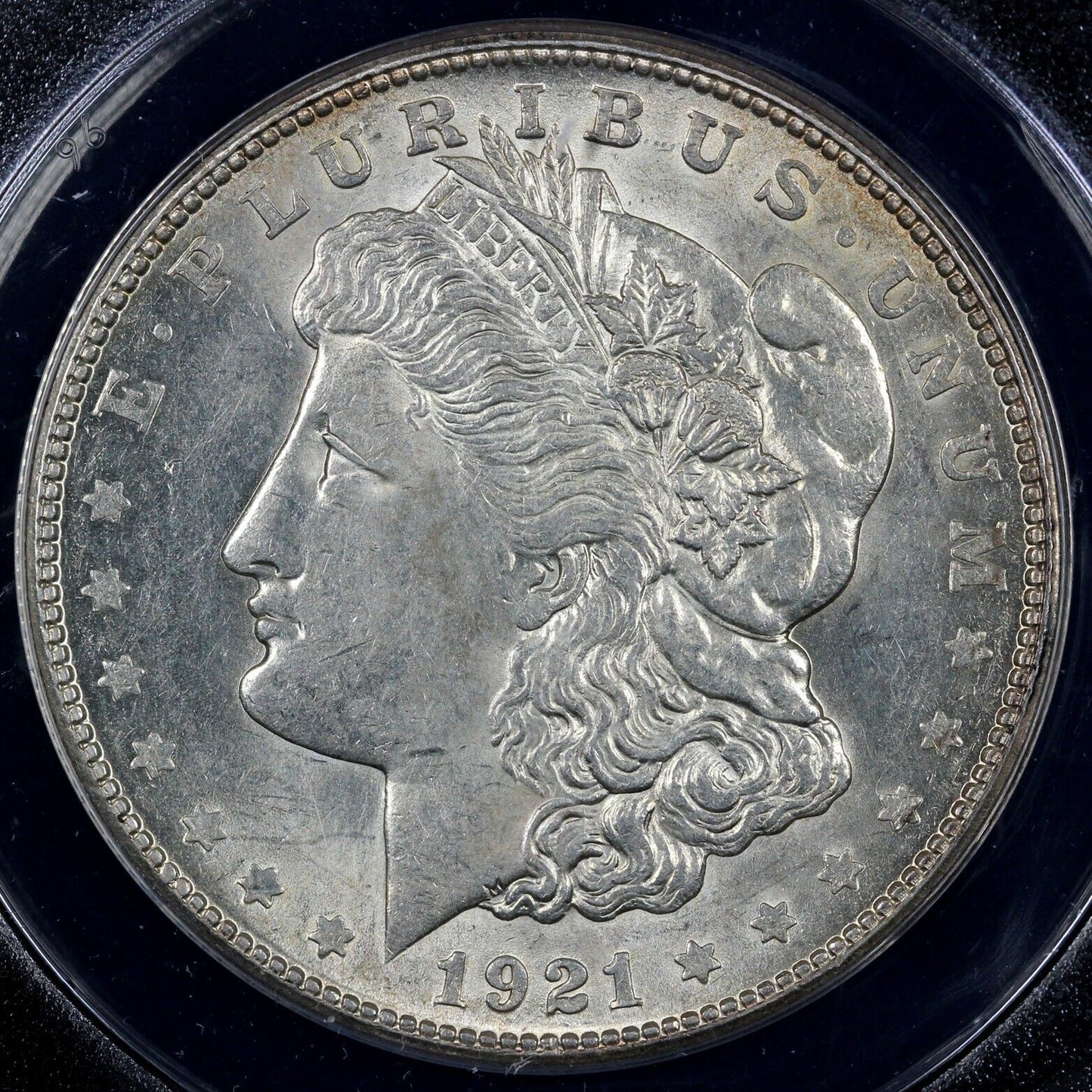 1921-S $1 Morgan Dollar ANACS AU 55