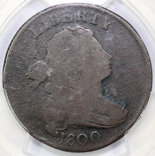1800 1c S-201 Draped Bust Large Cent PCGS Good 06