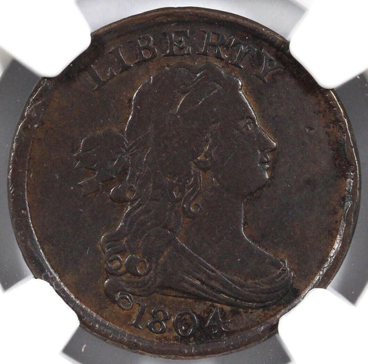 1804 1/2c Draped Bust Half Cent NGC Environmental Damage